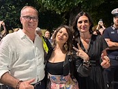 Sport sotto le stelle, Cristina D'Avena accolta dal sindaco Meoni e dall'assessore Spensierati